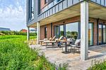 Terrasse - Ferienwohnung TheViewC02 Olersem Dagebüll - Top-Hundeurlaub