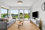 Wohnzimmer - Ferienwohnung TheViewC02 Olersem Dagebüll - Top-Hundeurlaub