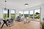 Wohnzimmer - Ferienwohnung TheViewC02 Olersem Dagebüll - Top-Hundeurlaub