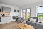 Wohnzimmer - Ferienwohnung TheViewC02 Olersem Dagebüll - Top-Hundeurlaub
