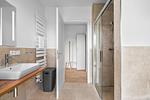 Badezimmer - Ferienwohnung TheViewC02 Olersem Dagebüll - Top-Hundeurlaub