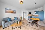 Wohnzimmer - Ferienwohnung TheViewC01 Deichkieker 2 Dagebüll - Top-Hundeurlaub