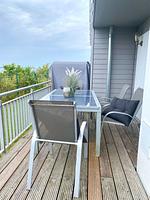 Terrasse - Ferienhaus Heimathafen Olpenitz - Top-Hundeurlaub