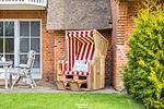 Terrasse - Ferienwohnung Reet & Meer Büsum - Top-Hundeurlaub