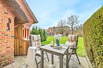 Terrasse - Ferienwohnung Reet & Meer Büsum - Top-Hundeurlaub
