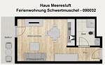 Grundriss - Ferienwohnung Schwertmuschel - Top-Hundeurlaub