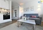 Wohnzimmer - Ferienwohnung Schwertmuschel - Top-Hundeurlaub