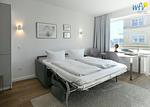 Schlafzimmer - Ferienwohnung Schwertmuschel - Top-Hundeurlaub