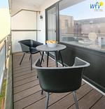 Balkon - Ferienwohnung Schwertmuschel - Top-Hundeurlaub