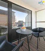 Balkon - Ferienwohnung Schwertmuschel - Top-Hundeurlaub