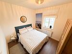 Schlafzimmer 2 mit Doppelbett - Ferienwohnung Meehr Glowe - Villa Rosa - Top-Hundeurlaub