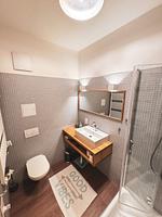 Badezimmer - Ferienwohnung Meehr Glowe - Villa Rosa - Top-Hundeurlaub