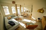 Wohnbereich mit Schlafsofa - Ferienwohnung Meehr Binz - Villa Strandburg - Top-Hundeurlaub