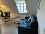 Wohnzimmer - Ferienwohnung Ole - Reet und Erholung - Ringsberg bei Glücksburg - Top-Hundeurlaub