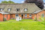 Fassade / Eingang - Ferienwohnung Ole - Reet und Erholung - Ringsberg bei Glücksburg - Top-Hundeurlaub