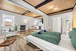 Wohnzimmer - Ferienwohnung Ole - Reet und Erholung - Ringsberg bei Glücksburg - Top-Hundeurlaub