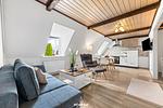 Wohnzimmer - Ferienwohnung Ole - Reet und Erholung - Ringsberg bei Glücksburg - Top-Hundeurlaub