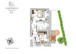 Grundriss - Apartment mit Terrasse "Blumentraum" - Top-Hundeurlaub