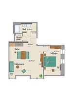 Grundriss - Suite "Schwarzstorch 6" - 5* - Top-Hundeurlaub