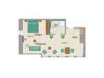 Grundriss - Apartment "Seeadler 3" - 5* - Top-Hundeurlaub