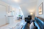Wohn-/ Essbereich mit Küchenzeile - Villa Hartenberger Apartment 4 - Top-Hundeurlaub