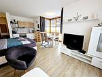 Wohnzimmer - Ferienwohnung "Sonnenschein" Apartment 44 - Top-Hundeurlaub