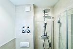 Bodengleiche Dusche im Badezimmer - Ferienwohnung blaue Koje - Top-Hundeurlaub