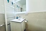 Badezimmer mit Handtuchheizkörper - Ferienwohnung blaue Koje - Top-Hundeurlaub