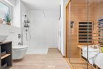 Badezimmer - Ferienwohnung Kuddelmuddel Olpenitz - Top-Hundeurlaub