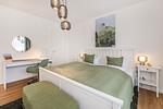 Schlafzimmer - Ferienwohnung Ostseebude mit Balkon und nur 800 m zum Strand - Top-Hundeurlaub