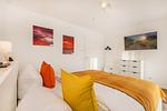 Schlafzimmer - Ferienwohnung Ostseebude mit Balkon und nur 800 m zum Strand - Top-Hundeurlaub