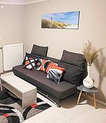 Wohnzimmer - Ferienwohnung Windsbraut Büsum - Top-Hundeurlaub