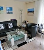 Wohnzimmer - Ferienwohnung Nordwind Büsum - Top-Hundeurlaub