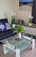 Wohnzimmer - Ferienwohnung Nordwind Büsum - Top-Hundeurlaub