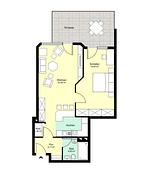 Grundriss - Dünenstraße 38 - Dünenzeit Juist - Top-Hundeurlaub