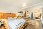 Schlafzimmer - Ferienwohnung Shabby-Chick Eckernförde - Top-Hundeurlaub