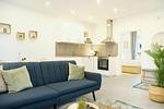 Wohnzimmer - Ferienwohnung Achterdeck Eckernförde - Top-Hundeurlaub