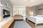 Wohnzimmer - Ferienwohnung Backbord Eckernförde - Top-Hundeurlaub