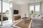 Wohnzimmer - Ferienwohnung Nordlicht Refugium Pellworm - Top-Hundeurlaub