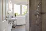 Badezimmer - Ferienwohnung Nordlicht Refugium Pellworm - Top-Hundeurlaub