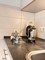 Küche / Küchenzeile - Ferienwohnung Meeresrauschen Pellworm - Top-Hundeurlaub