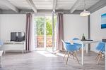 Wohnzimmer - Ferienwohnung Deich & Chill Pellworm - Top-Hundeurlaub