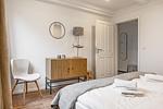 Schlafzimmer - Ferienwohnung Pellwormer Küstenkind - Top-Hundeurlaub