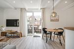 Wohnzimmer - Ferienwohnung Nordseeheimat Pellworm - Top-Hundeurlaub