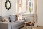 Wohnzimmer - Ferienwohnung Nordseeheimat Pellworm - Top-Hundeurlaub