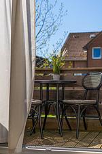 Balkon - Ferienwohnung Nordseeheimat Pellworm - Top-Hundeurlaub