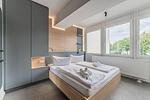 Schlafzimmer - Ferienwohnung | Nordwind Quartier | Dein Fenster zur Eckernförder Bucht - Top-Hundeurlaub
