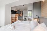 Schlafzimmer - Ferienwohnung | Nordwind Quartier | Dein Fenster zur Eckernförder Bucht - Top-Hundeurlaub