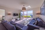 Ferienwohnung Atlantica Hafenresidenz Waren (Müritz) - Wohnzimmer mit Hafenblick - Atlantica - Top-Hundeurlaub