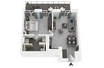 Ferienwohnung Boddenzeit Ostseebad Wustrow ZweiWasser Alte Seefahrtschule Grundriss - Boddenzeit - Top-Hundeurlaub